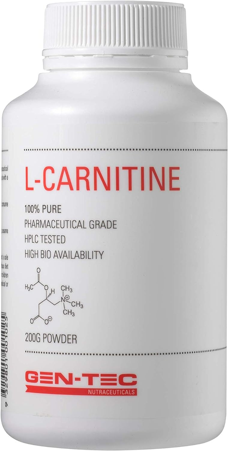 Gen-Tec Nutrition L-Carnitine Powder, 200 Grams