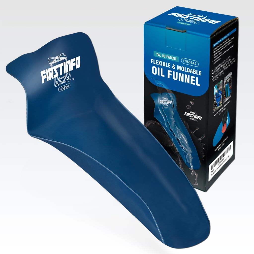 FIRSTINFO F3555A2 Flexible Oil Funnel (375Mm Long), Flexible Moldable Reusable General for Oil Change, Spill-Free Oil Filling and Draining Tool image number 3