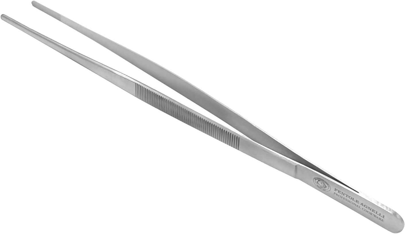 (30X0.1X0.1 Cm) - Pentole Agnelli Stainless Steel Chef Tongs, Silver 30X0.1X0.1 Cm Steel image number 1