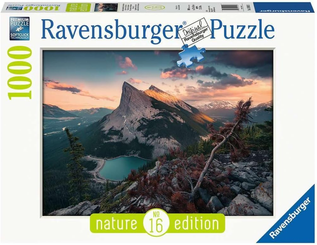 Ravensburger - Evening in the Rocky Mountains 1000-Piece Jigsaw Puzzle for Adults, Scenic Nature Puzzle image number 5