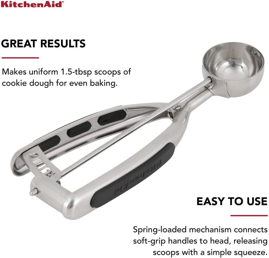Kitchenaid Gourmet Cookie Dough Scoop, One Size, Black - Black image number 3