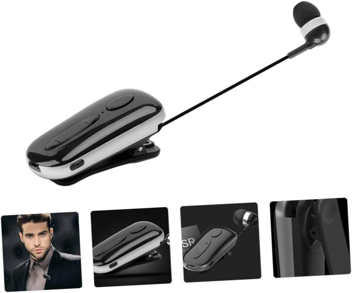 Jojofuny Wireless Clip-On Headphone Retractable Headphone for Sports Lightweight Design with Built-In Mic for Running Workout Outdoor Activities Comfortable Fit image number 1