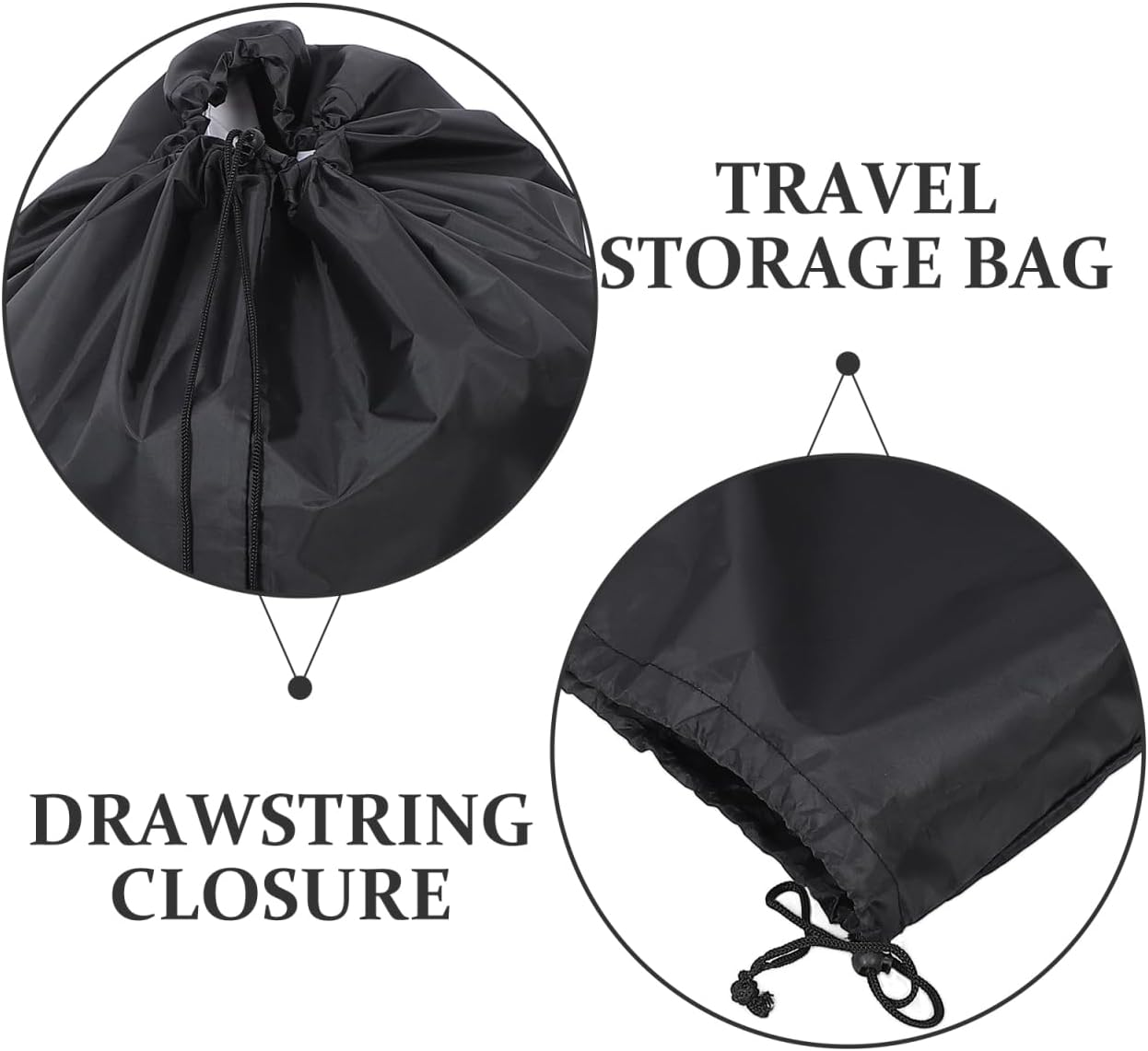POPETPOP Stroller Travel Bag Water-Resistant Storage Cover for Airplane Gate Check Large Capacity Drawstring Closure for Easy Carrying Compatible with Car Seats image number 4