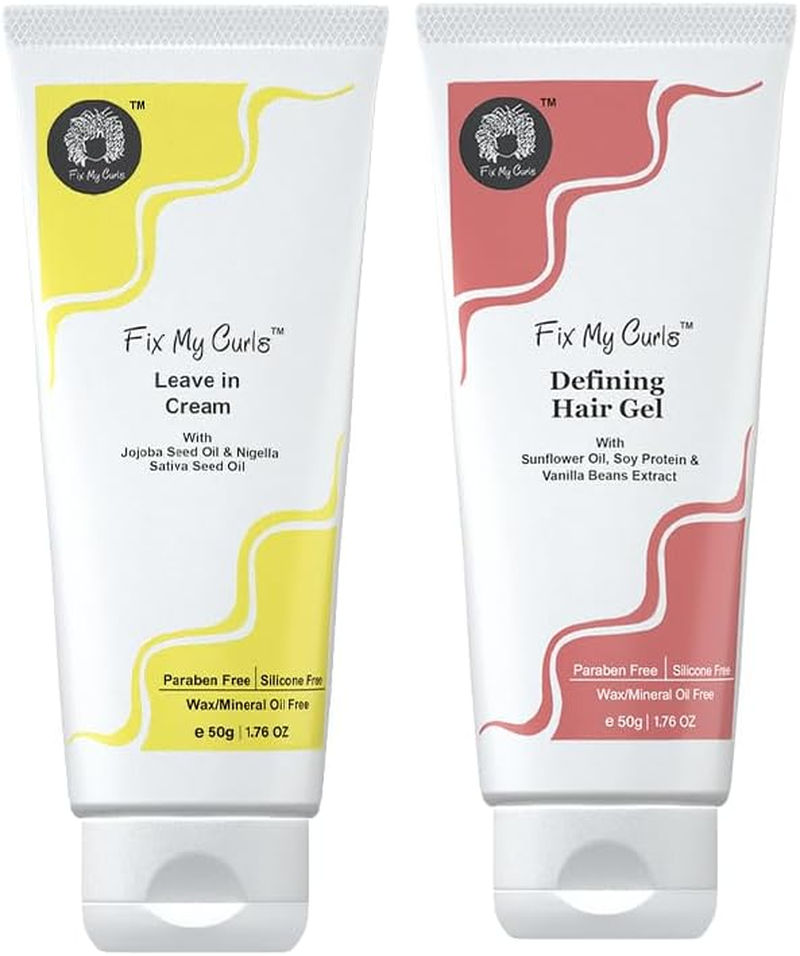 Fix My Curls Travel Size, Styling Bundle, with Glaze Hair Gel, and Stay Leave in Cream, 1.76 Oz Each image number 2