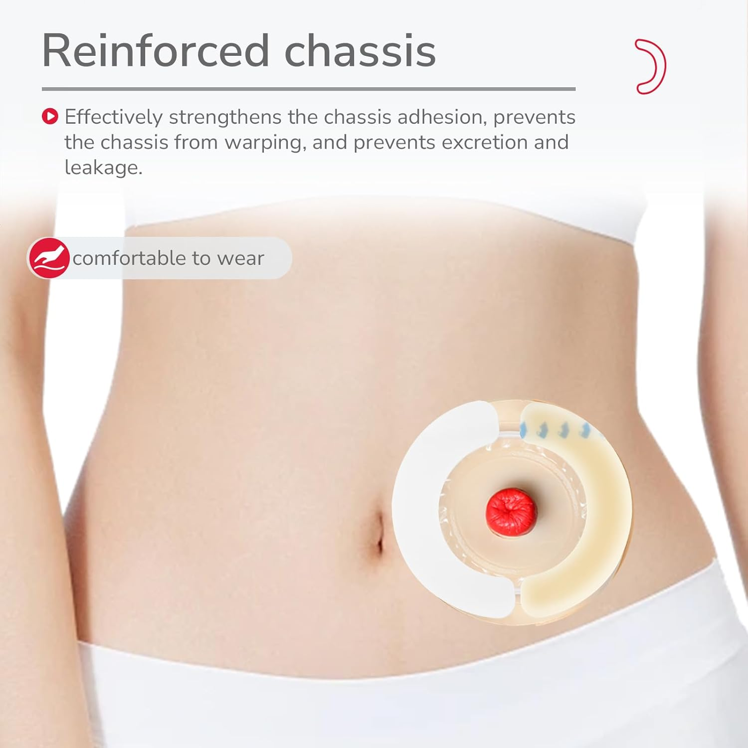 DERAYMI 20 PCS Ostomy Barrier Strips, 2 MM Thickness Elastic Colostomy Tape to Stop Leaks, Latex-Free Medical Grade Hydrocolloid Skin Flange Extenders Stoma for Colostomy Ileostomy Bags Pouches image number 1