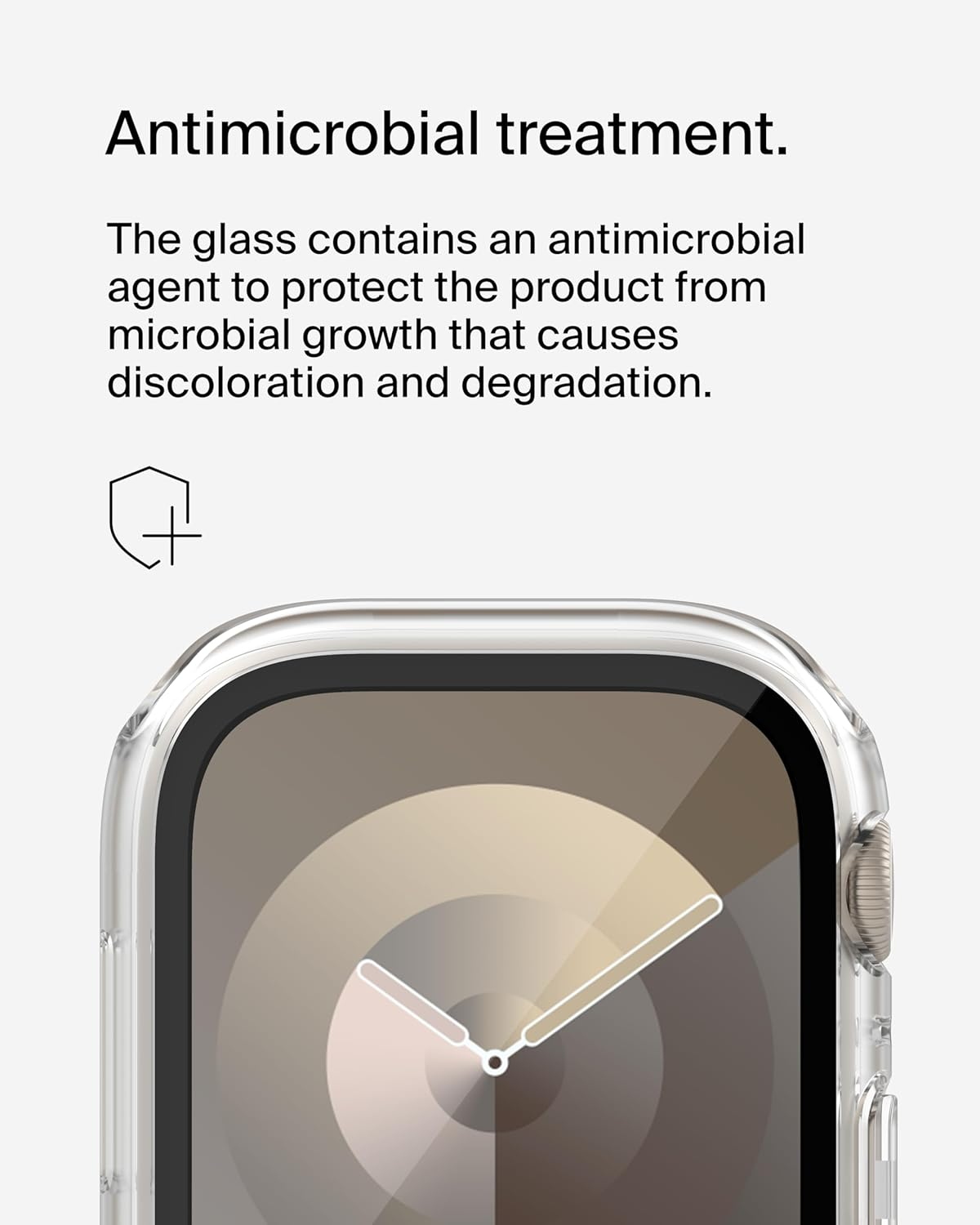 Belkin Temperedcurve Screen Protector for Apple Watch Series 8 with Edge-To-Edge Coverage & Protective Bumper - Tempered Glass Screen Protector, Apple Watch Accessories - Clear image number 3