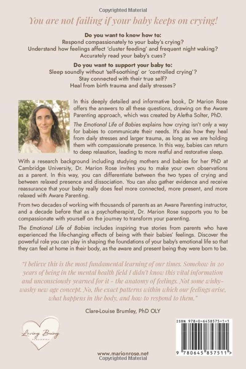 The Emotional Life of Babies: Find Closeness, Presence and Sleep for You and Your Baby with This Compassionate Approach to Crying image number 1