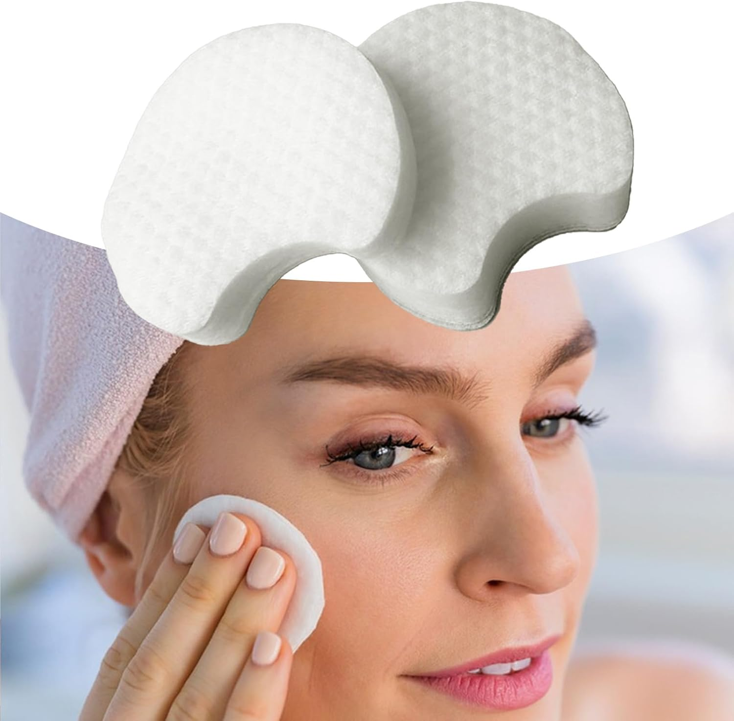 Cotton Pads for Face - Cotton Rounds for Face,Facial Tool Natural Soft Rounds for All Skin Types Home Travel Women Girls image number 1