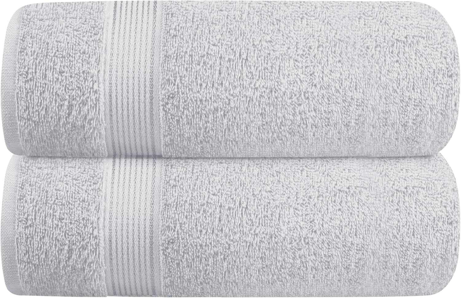 Elvana Home Cotton 2 Pack Oversized Bath Towel Set 28X55 Inches, Large, Ultra Absorbant Compact Quickdry & Lightweight Towel, Ideal for Gym Travel Camp Pool - Black