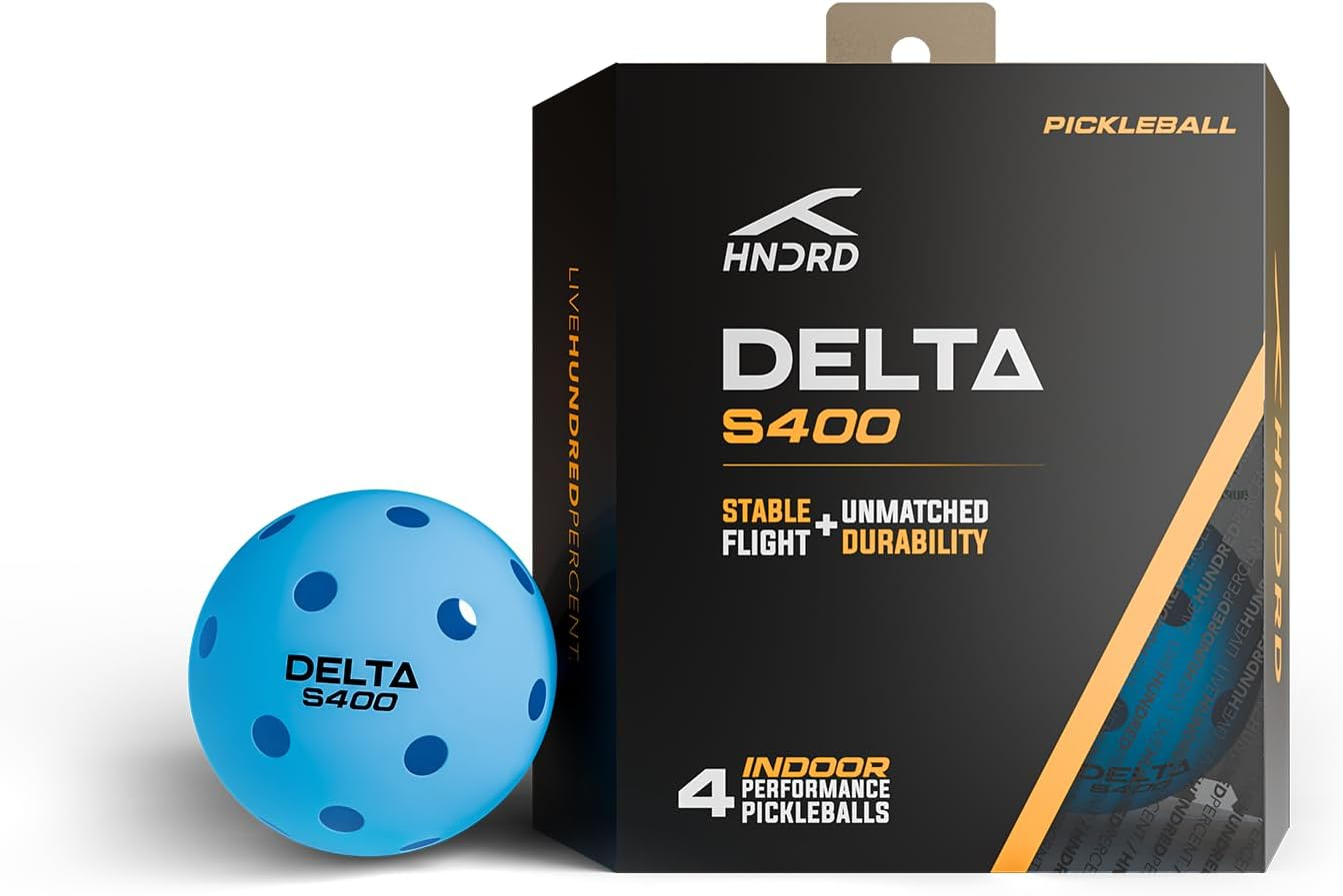 Hundred Delta Pro Pickleball B&auml;lle | Von USA Pickleball Zugelassen | Lochdesign | Turnierball
