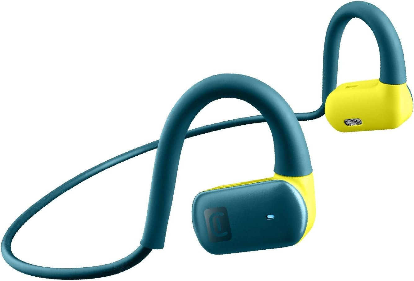 Cellularline - Spirit - Bluetooth&reg; Sports Headphones - Open-Ear Design: Always Connected - Maximum Safety - Air Conduction Technology - Playback Time: 7 Hours - Green/Lime image number 1