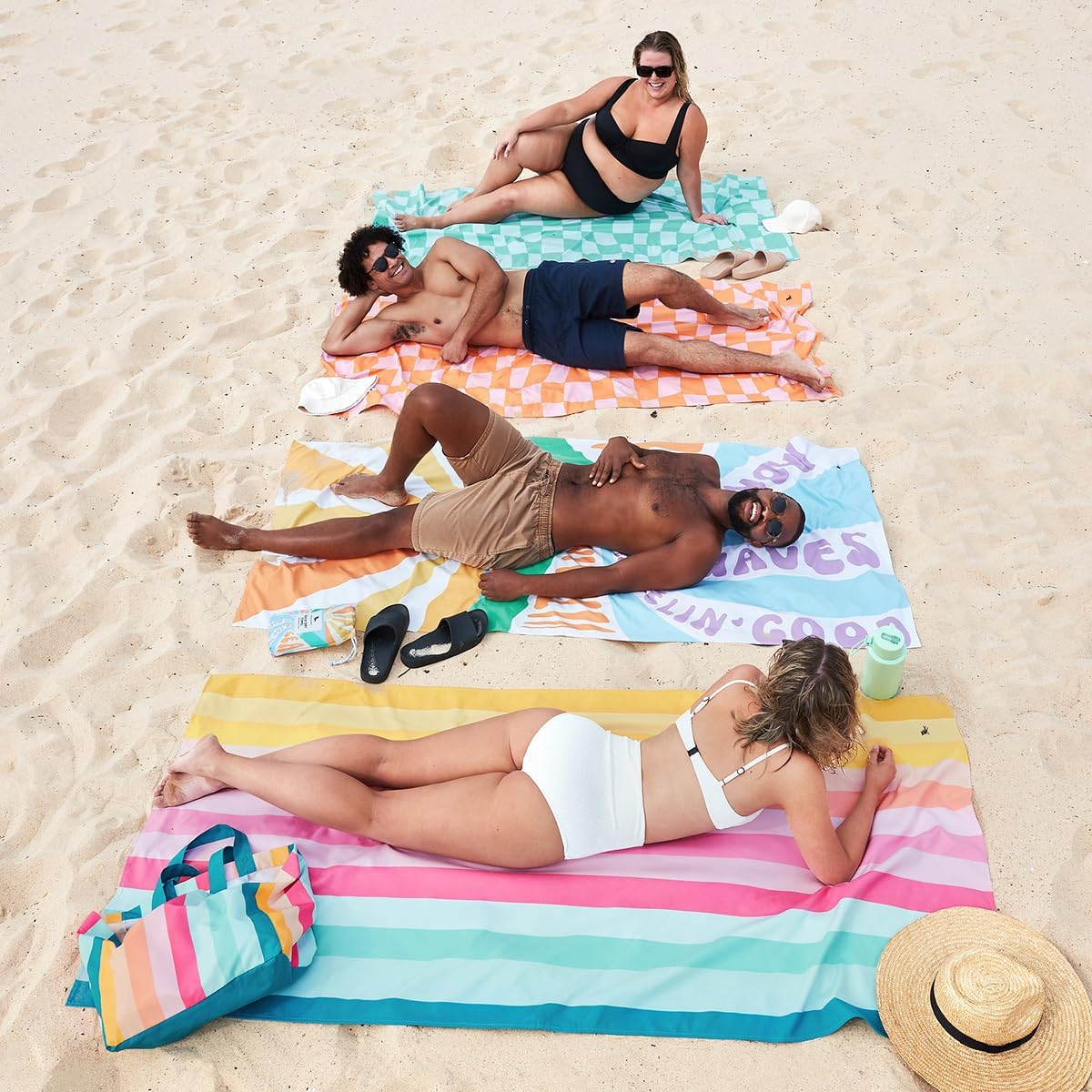 Dock & Bay Beach Towel - Quick Dry, Sand Free - Compact, Lightweight - 100% Recycled - Includes Bag - Vitamin Sea - Large (160X90Cm, 63X35) image number 6