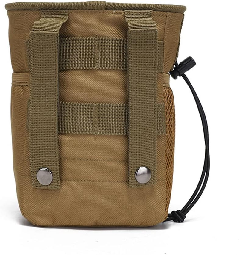 Multi Purpose Utility Tactical Waist Bag Belt Molle Pouch Military Wallet Pack Khaki - Black image number 4