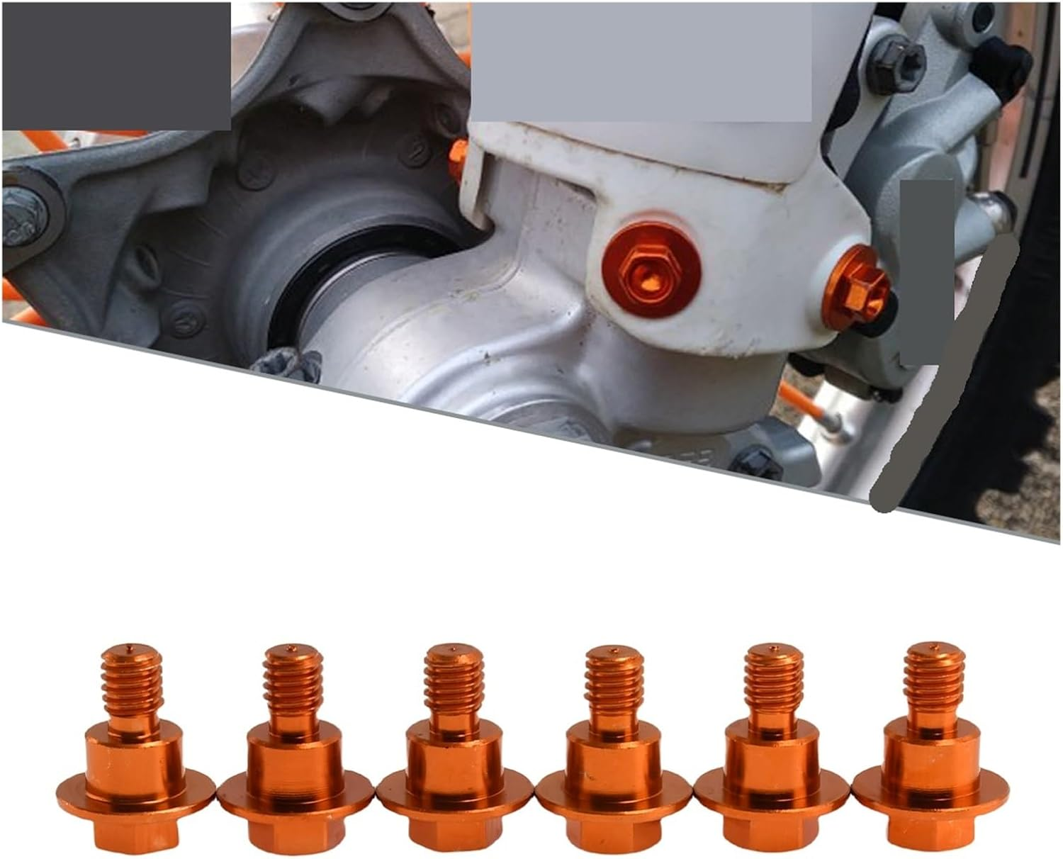 JNLZXDZSW Front Fork Guard Bolt Screw SX SX-F XC XC-F EXC EXC-F XC-W XCF-W EX EC 125 250 300 350 450 500 CC 2000-2023(Blue)