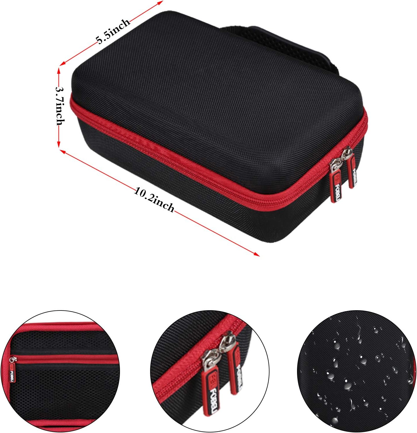 FBLFOBELI Hard Travel Case Compatible with NOCO Genius10/For Boost X GBX45 GB50 Ultrasafe Jump Starter, Fully-Automatic Smart Battery Charger (Case Only) image number 1