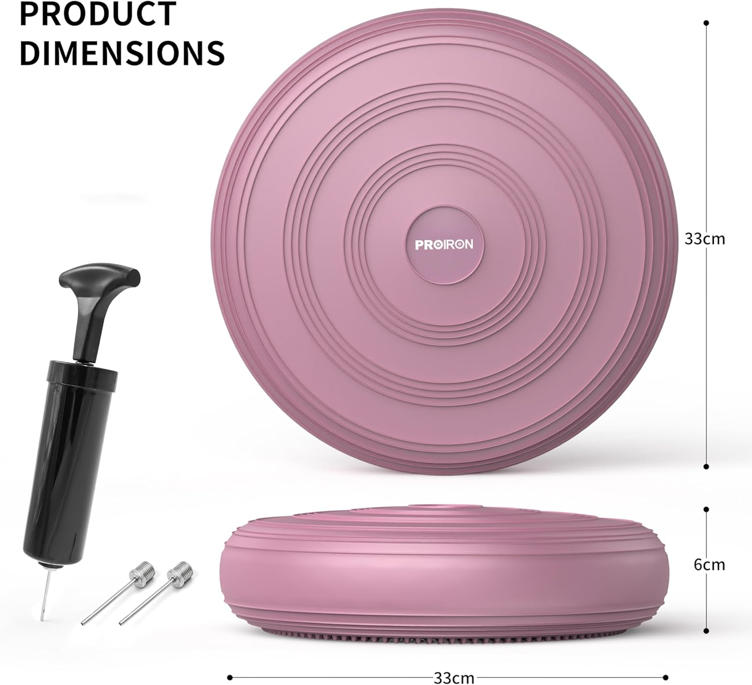 PROIRON Balance Disc - Wobble Cushion for Balance with Pump for Improving Posture, Fitness, Stability