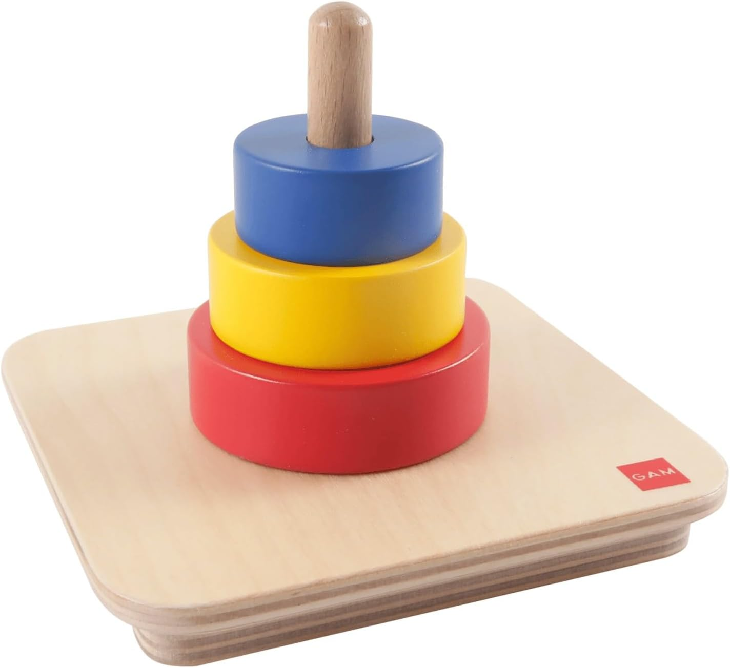 GAM Three Discs on a Vertical Dowel Toy