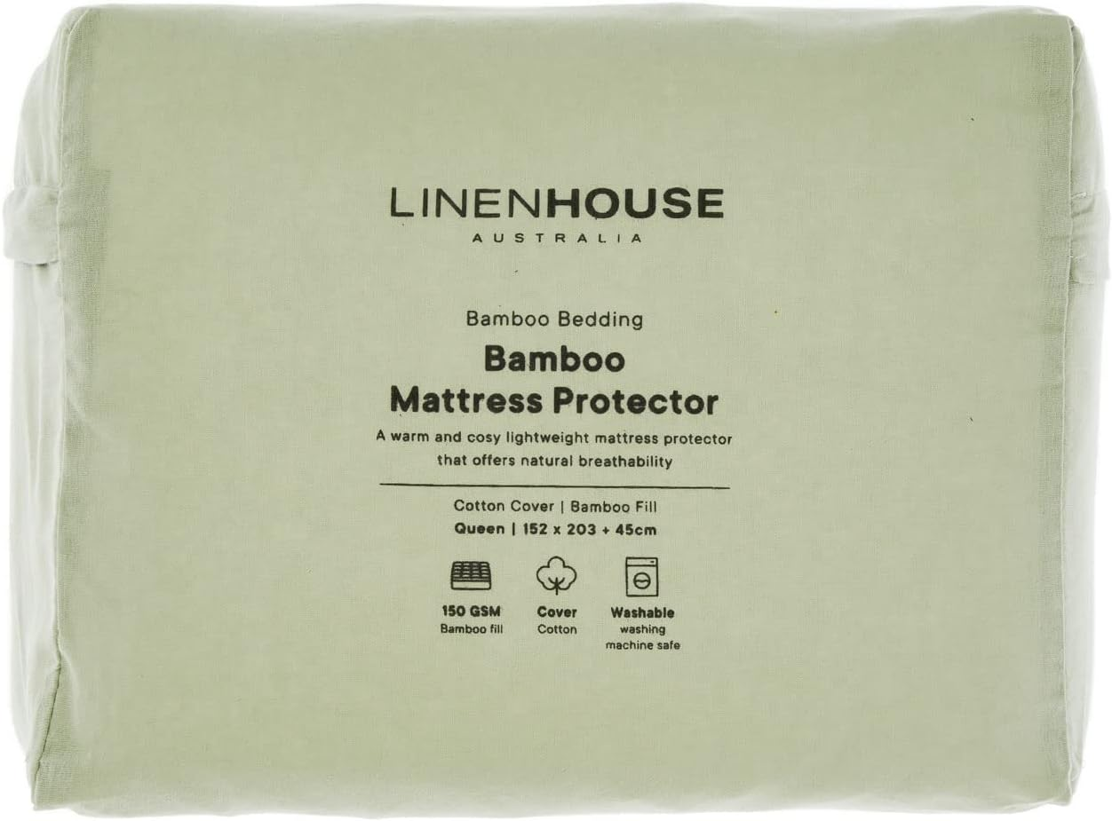 Linen House Bamboo Mattress Protector, Long Single Bed image number 2