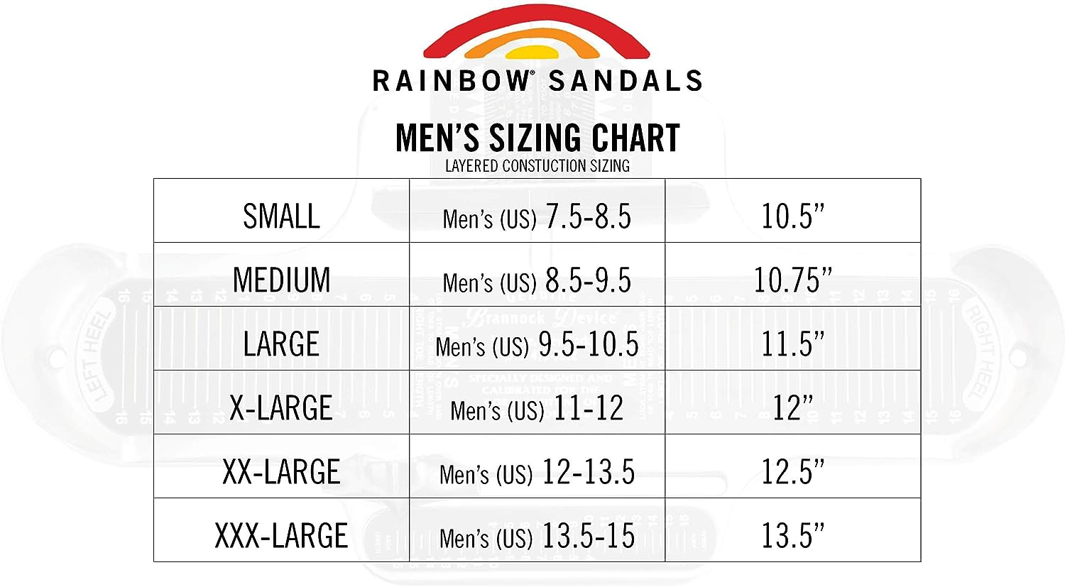 Rainbow Sandals Mens Luxury Leather - Double Layer Arch Support with 1" Strap image number 6