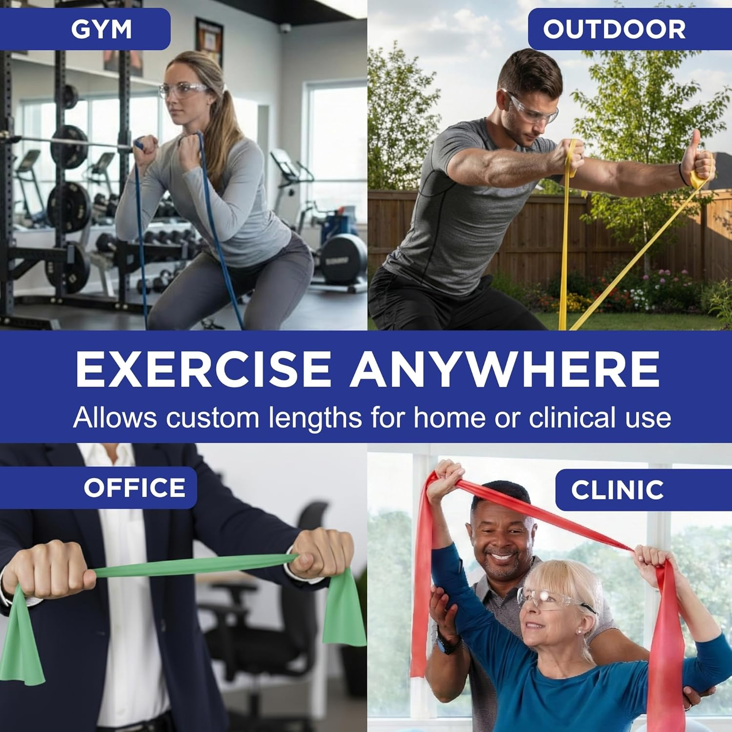 Theraband Resistance Band 22M Roll, Medium Red Non-Latex Professional Elastic Bands for Upper & Lower Body Exercise Workouts, Physical Therapy, Pilates, & Rehab, Dispenser Box, Beginner Level 3 image number 1