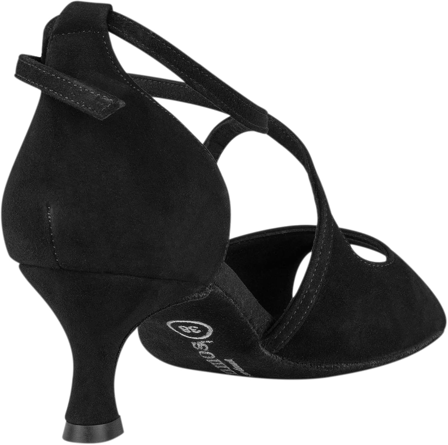 Rummos Women'S Dance Shoes R545 - Nubuck Black - Medium (Normal) - 5 Cm Flare Heel - Made in Portugal image number 1