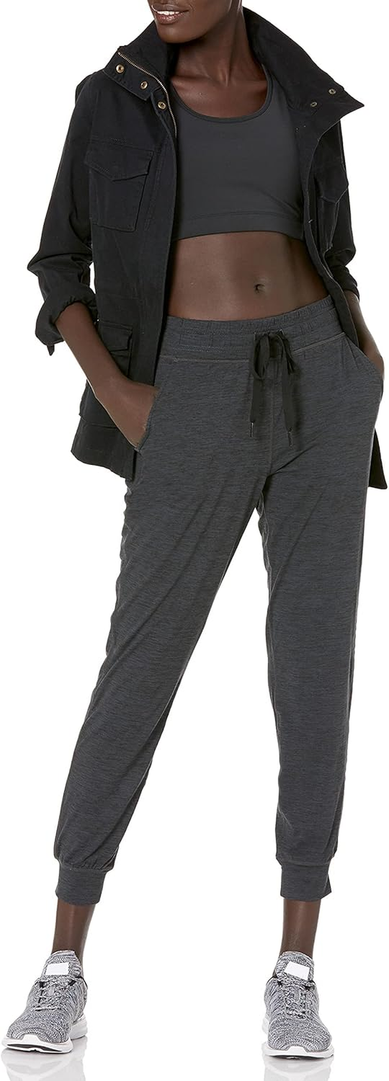Amazon Essentials Women'S Brushed Tech Stretch Jogger Pant (Available in plus Size) image number 3