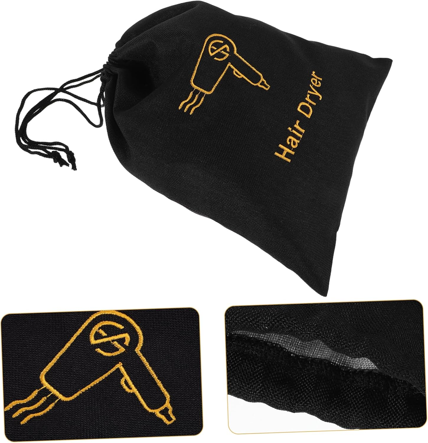 OATIPHO 4Pcs Hair Dryer Storage Bag Drawstring Dustproof for Hotels and Guesthouses Travel Friendly Hair Dryer Bags image number 1