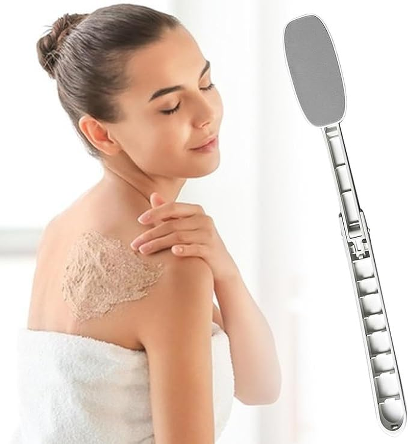 2Pcs Folding Lotion Applicator for Back,Long Handled Back Lotion Applicator,Back Cream Applier for Senior,Sunscreen Applicator for Back Foldable,Back Applicator for Cream (Grey,Rose Red) - Grey,Rose Red image number 3