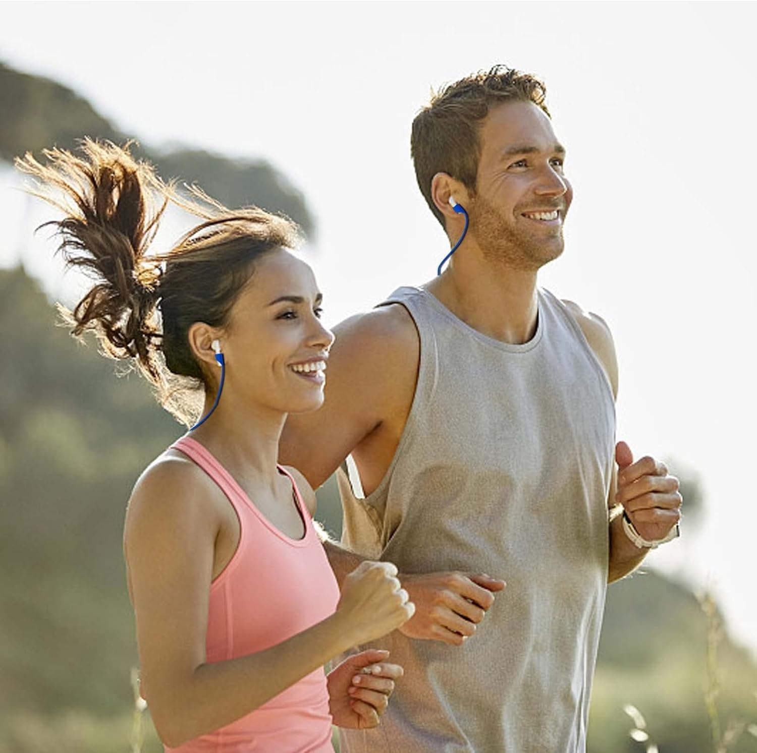 3 Pack Magnetic Anti-Lost Straps for Airpods,Colorful Soft Silicone Sports Lanyard, Neck Rope Cord，Accessories Holder Strap for Running,Fitness,Dancing image number 2