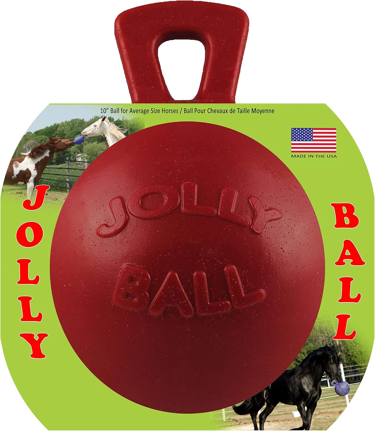 Horsemen'S Pride 10" Jolly Ball Horse Toy, Red image number 4
