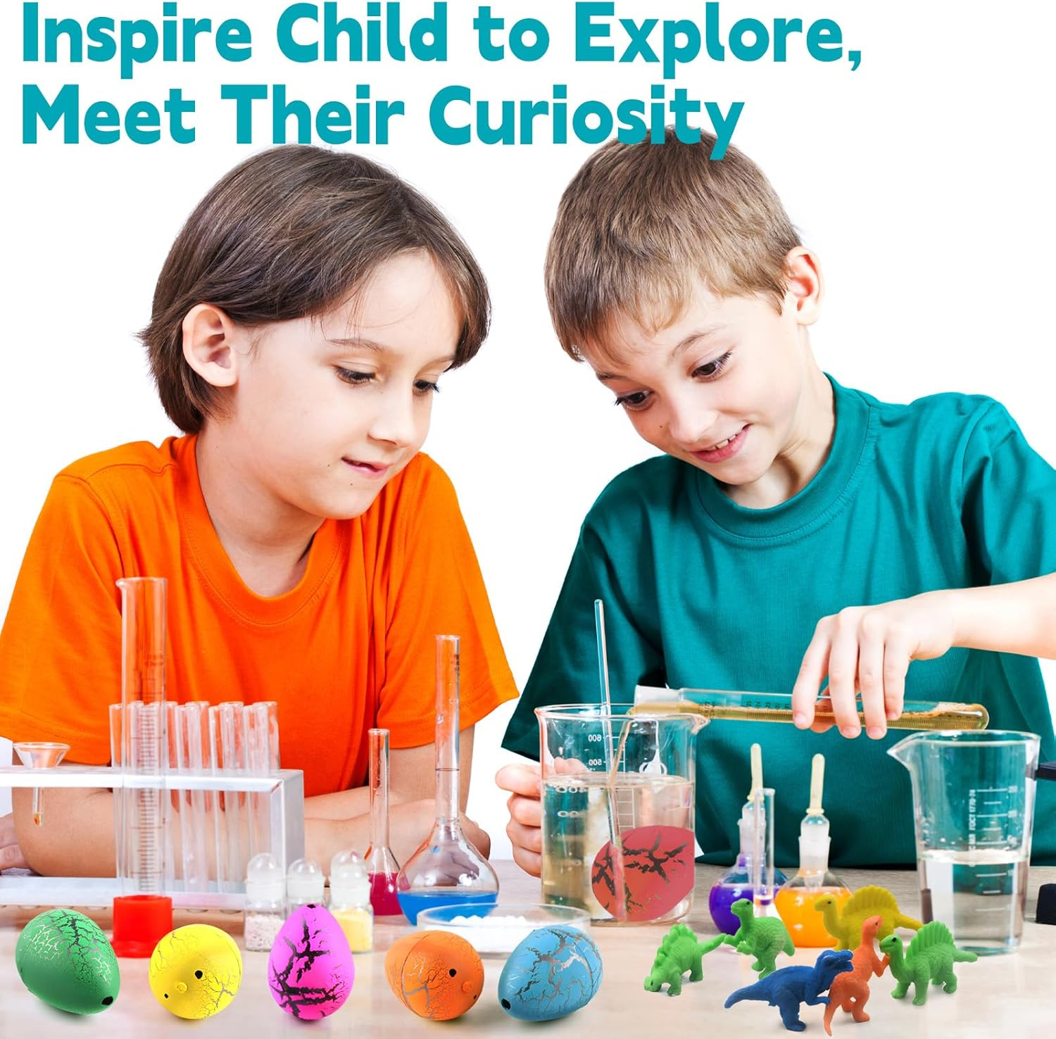 24 Pcs Large Hatching Dinosaur Eggs Toys in Water with Assorted Color for Kids Party Bag Filler, Growing Dino Hatching Eggs for Party Favors Science Easter Basket Stuffers Egg Hunt Gift image number 4