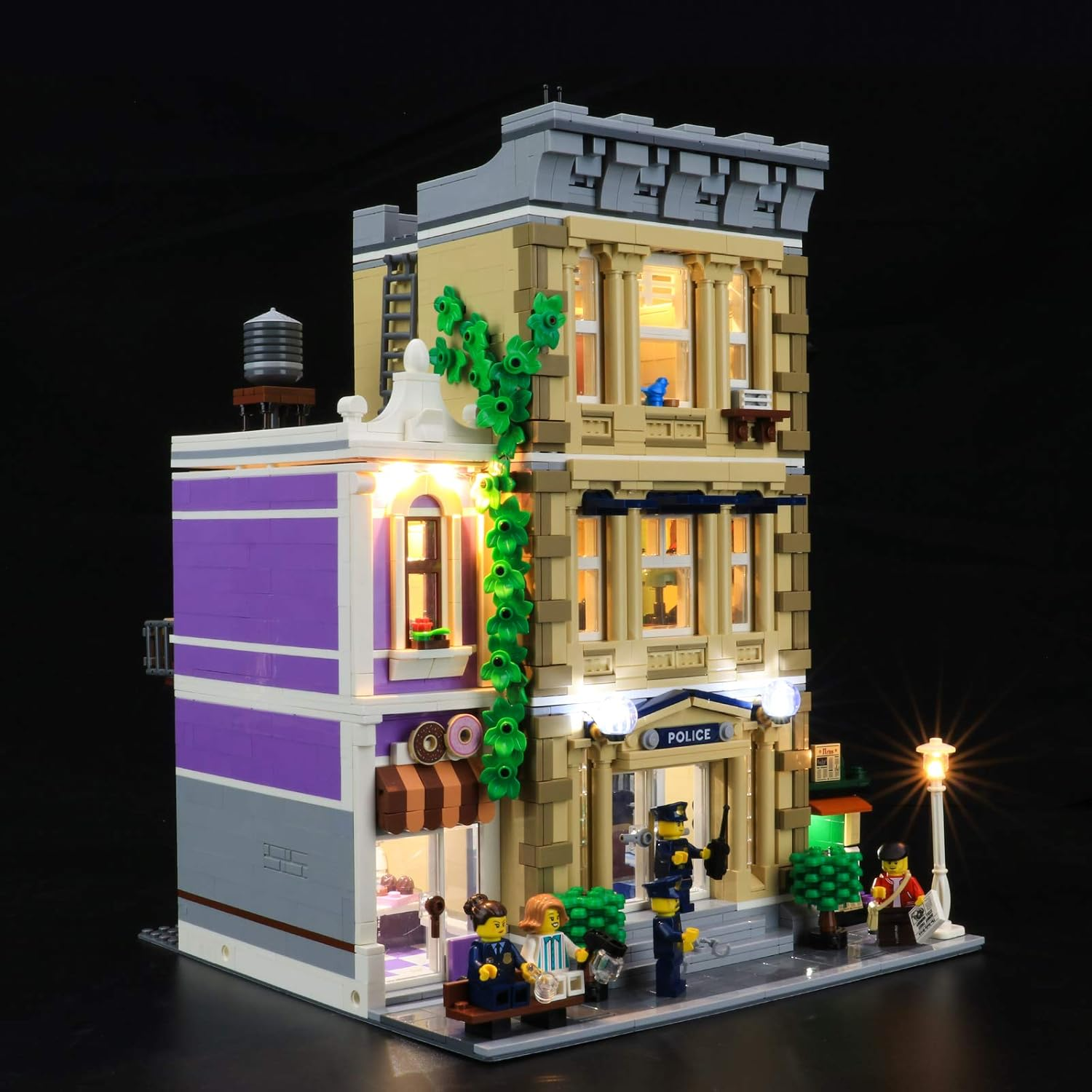 BRIKSMAX Led Lighting Kit for Police Station - Compatible with  10278 Building Blocks Model- Not Include the  Set