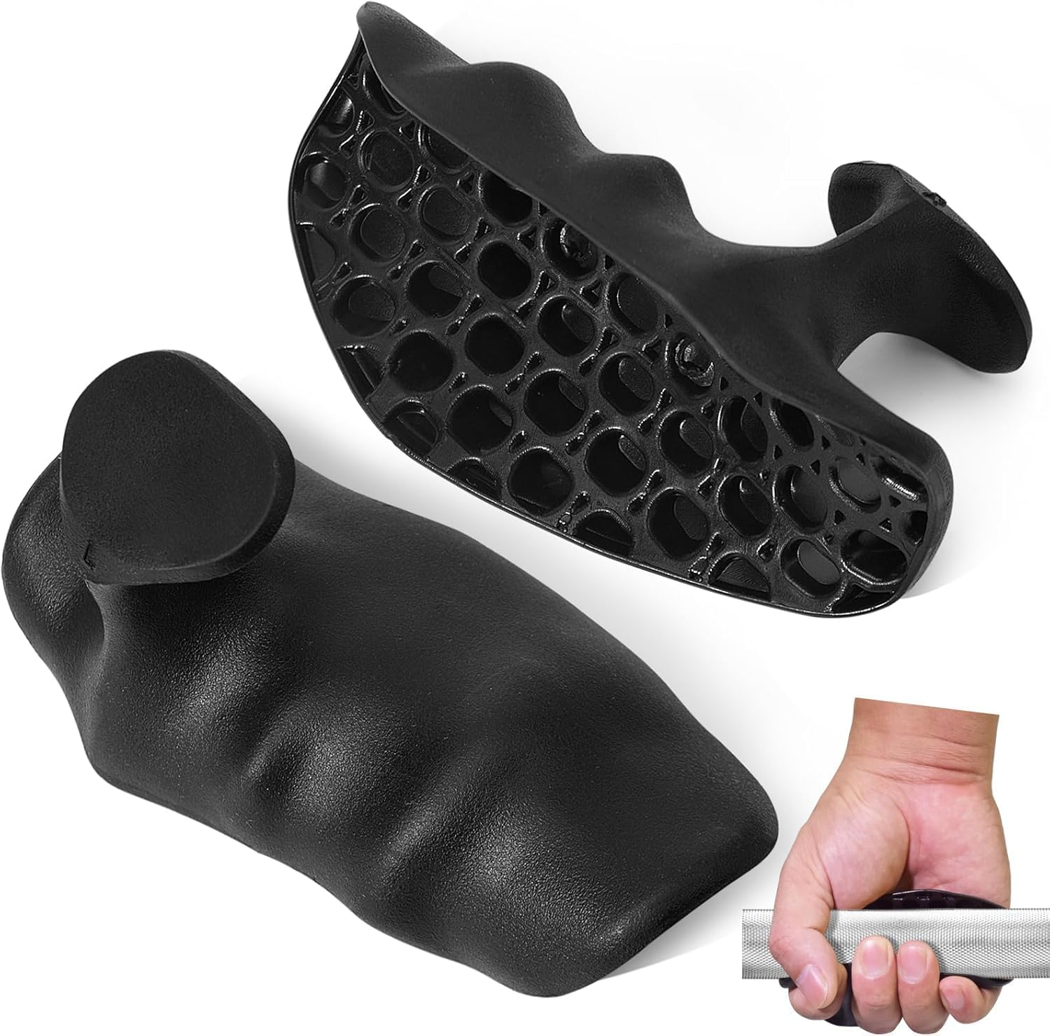 Fingerless, Flexible Gym Grips with Storage Box,Ideal for Weight Lifting, Pull-Ups and Fitness Training image number 3