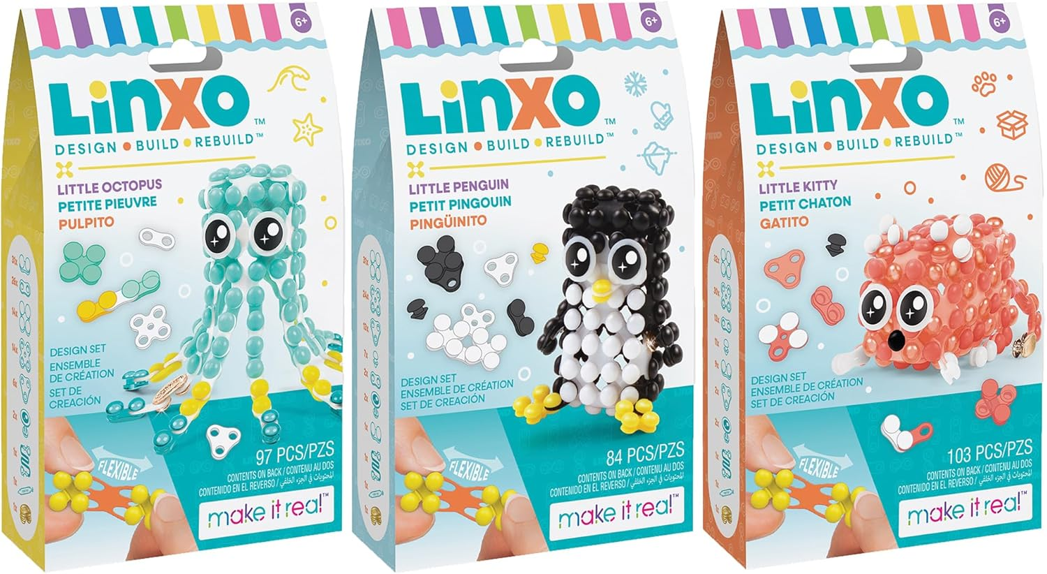 Make It Real Linxo 2 in 1 Little Friendship | 3 Pack image number 2