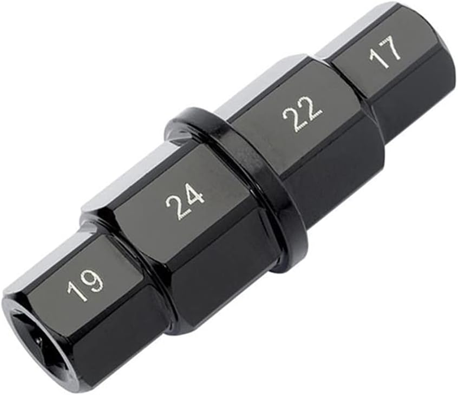 Motorcycles Hex Axle Tool,17Mm 19Mm 22Mm 24Mm Motorcycle Spindle Wheel Removal Socket Adapter Tool,Motorcycle Special Socket for Honda,Kawasaki,Suzuki,Yamaha,Buell,Bmw Motorcycles