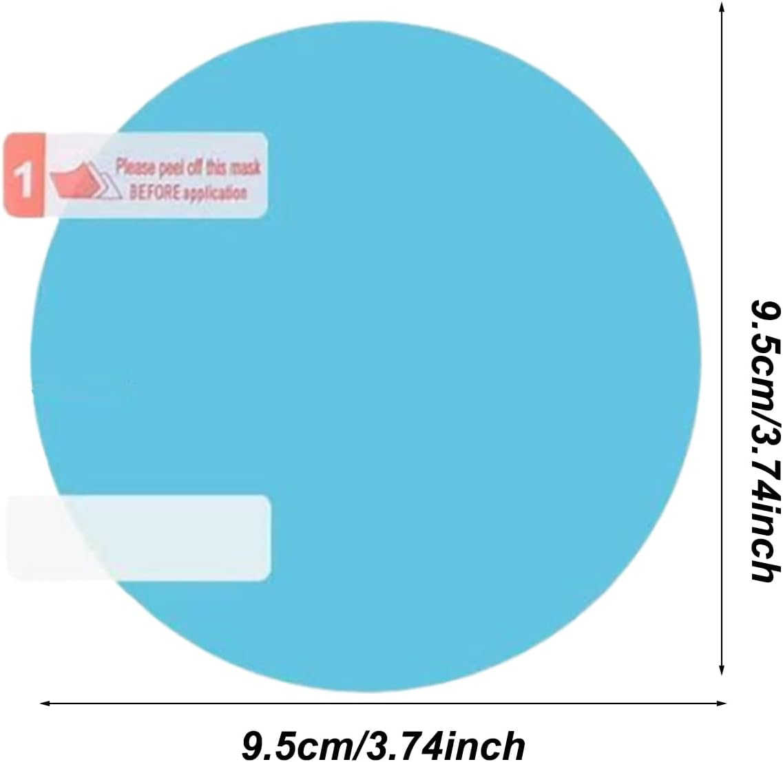 Anti Fog Film - Waterproof Mirrors Film for Side Mirrors,Nano Coating Car Film, Car Mirrors Rain Protector, anti Glare Film for Rear View Mirrors - Oval image number 3