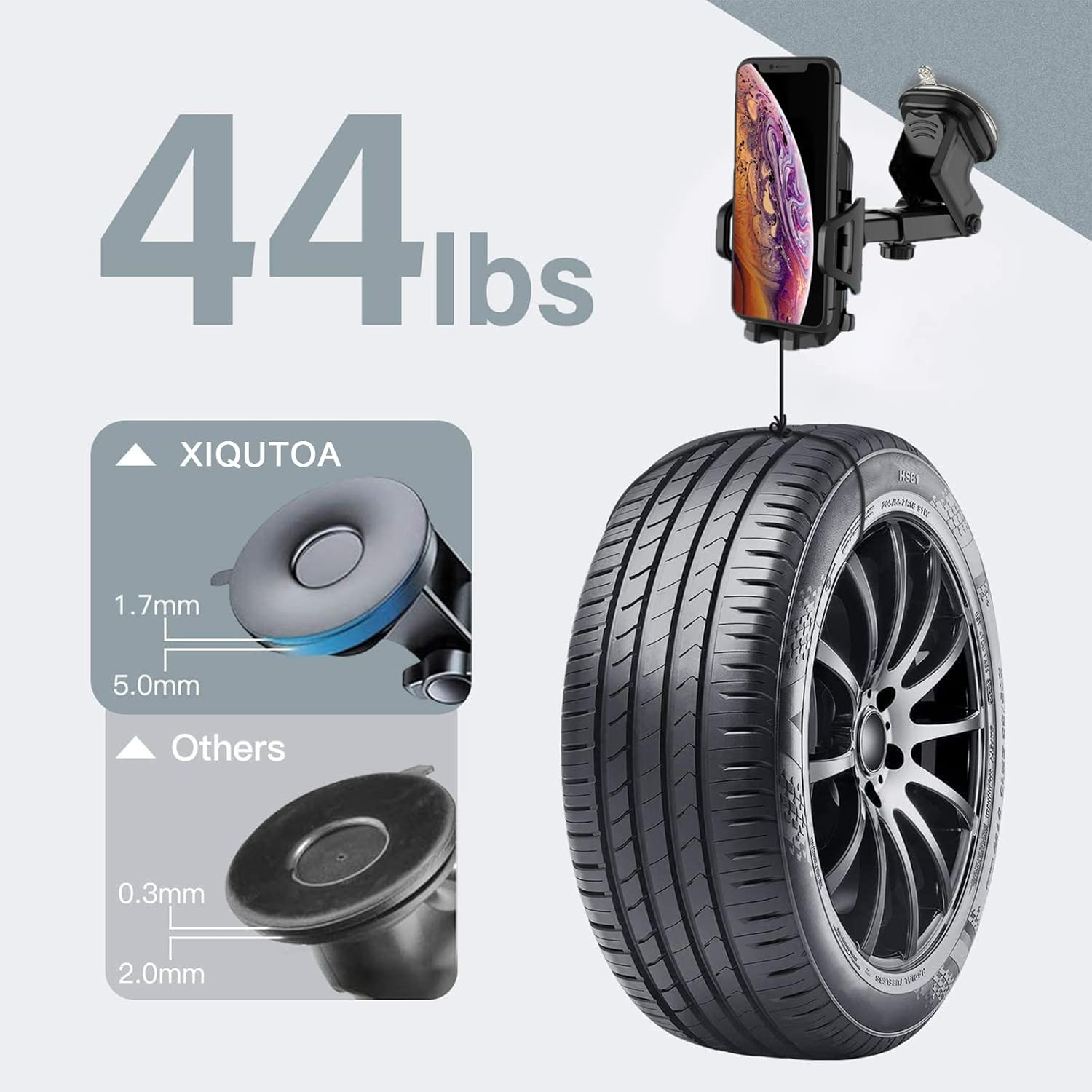 Car Phone Mount Holder for Samsung Galaxy S21 S25 S20 S22 S23 plus Ultra FE A16 5G,A21 A52 A12 A50 A20 A10E A31 A11 A02S A6,Google Pixel 7 8 9 and All Cell Phone,Windshield/Dashboard/Window+Air Vent image number 1