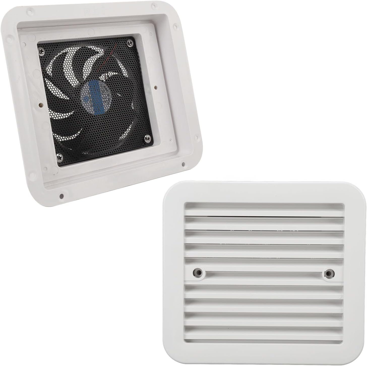Jiawu RV Side Vent Fan, 24V 7.2W 3000RPM One Way Exhaust Fan, Strong Wind Air Vent Ventilation for Motorhome RV Caravan Trailer Boat Yacht Kitchen Bathroom, Easy to Install image number 5