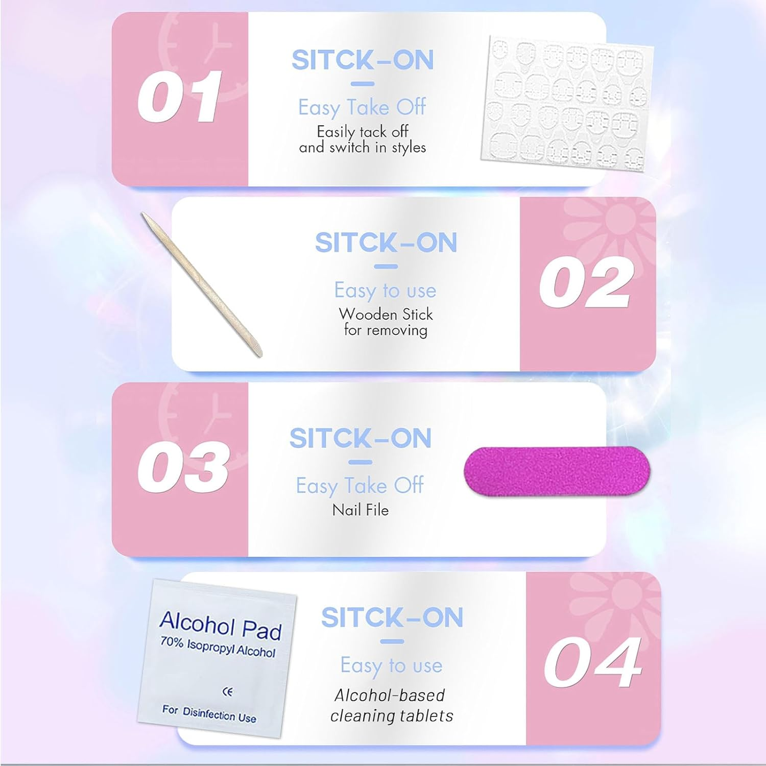 Celblisora Pack of 30 Artificial Christmas Nails, Almond Shape, Coffee Striped, Snowman Christmas Nails, Cute Gingerbread Stick-On Nails, Brown Checked image number 5