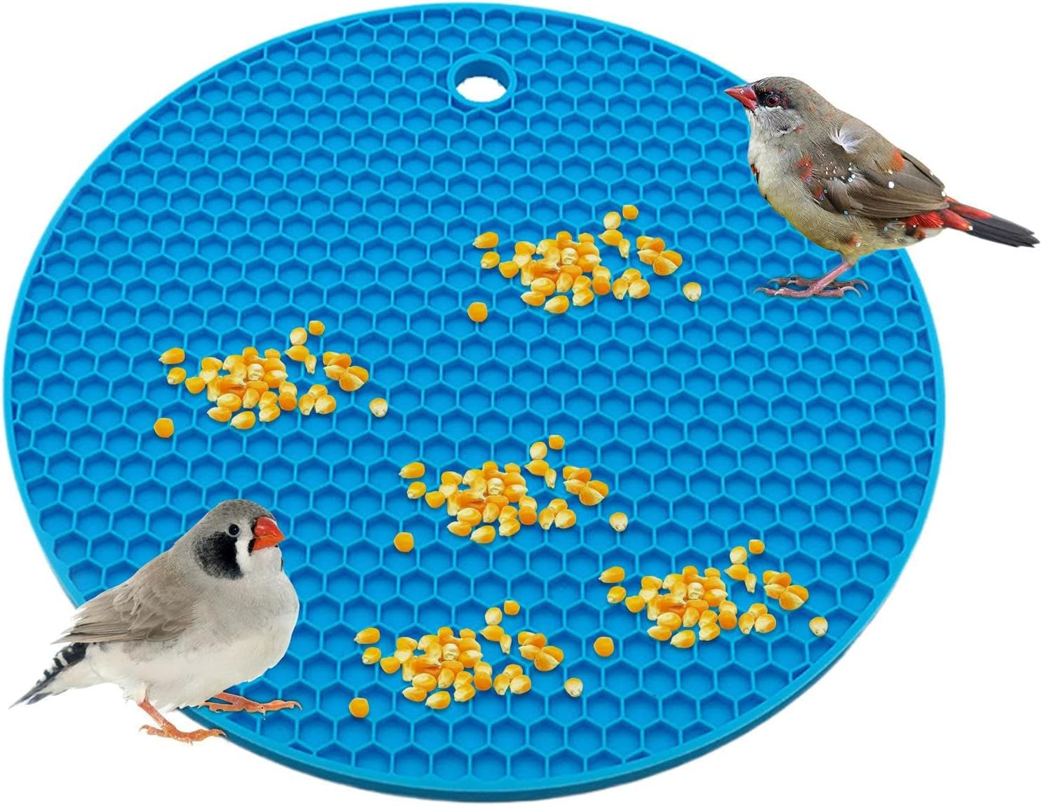 Shurzzesj Slow Feeding Puzzle for Bird,Parrots Slow Feeding Silicone Mat - Pet Parrot Food Slow Eating Mat for African Grey Parrots, Conures and Budgies