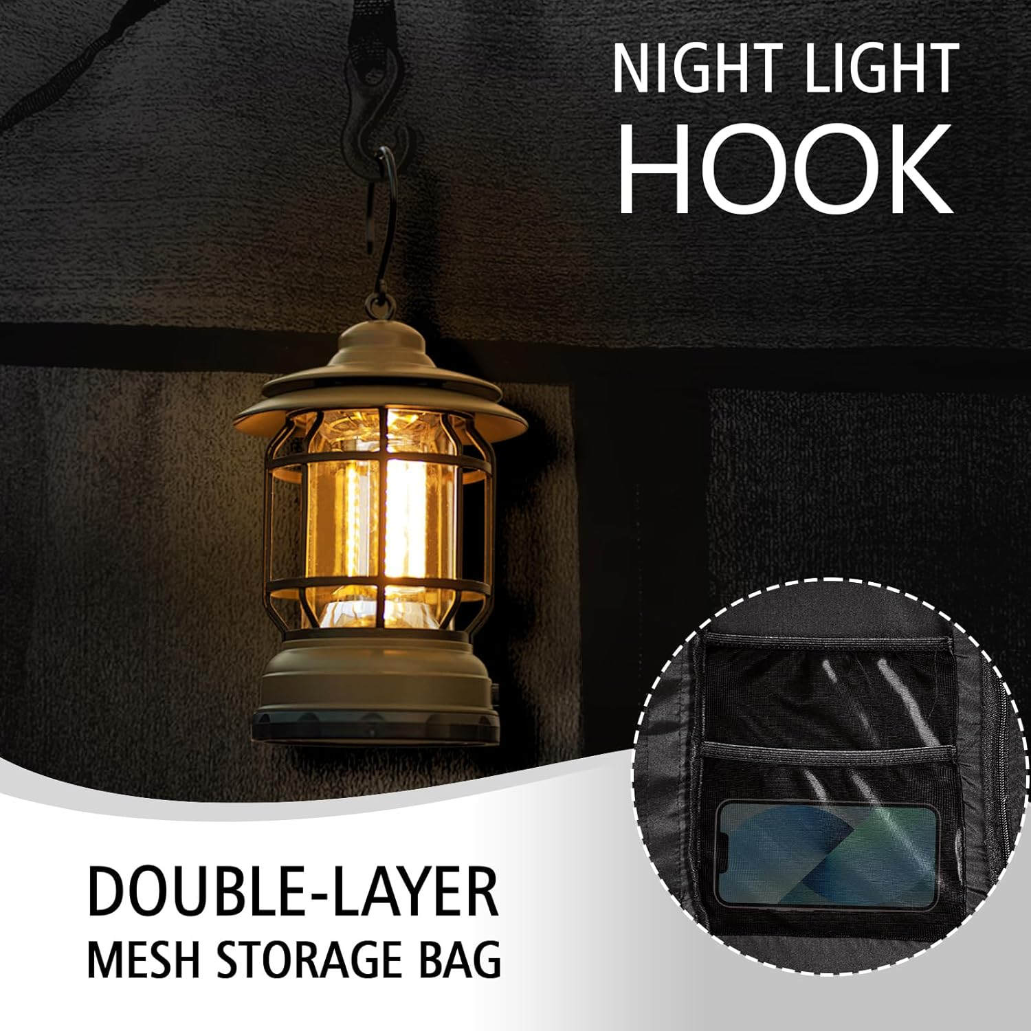 RIYDH Bed Tent Twin Bed Canopy Tents for Adult - Portable Dream Tent Indoor Sleeping Tents 70% Blackout with 3 Doors Breathable Private Space Tents image number 6