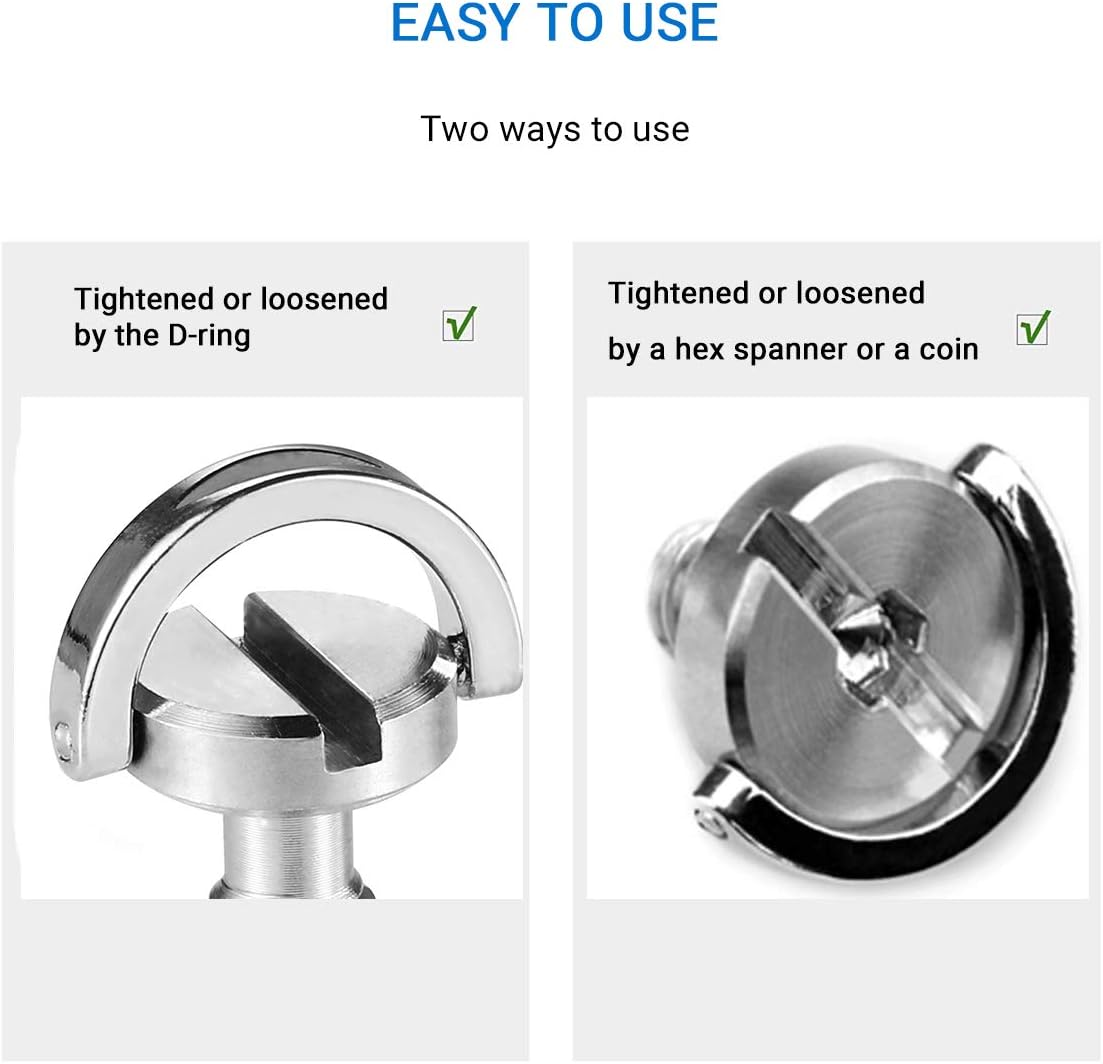 Smallrig D Shaft D-Ring 1/4 Inches Thead Camera Screw for DSLR Camera Rig - 838 image number 1