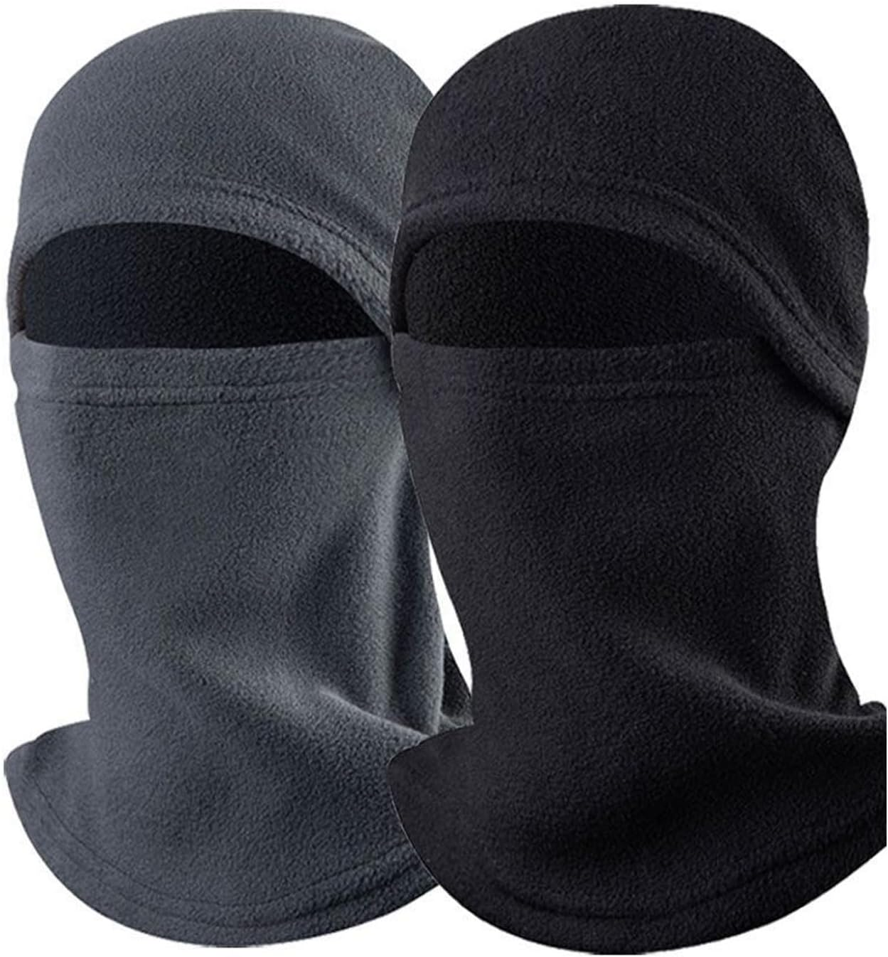 LERTREE 2 Pcs Fleece Ski Mask Winter Warm Thermal Balaclava for Men Women Windproof Face Cover image number 5