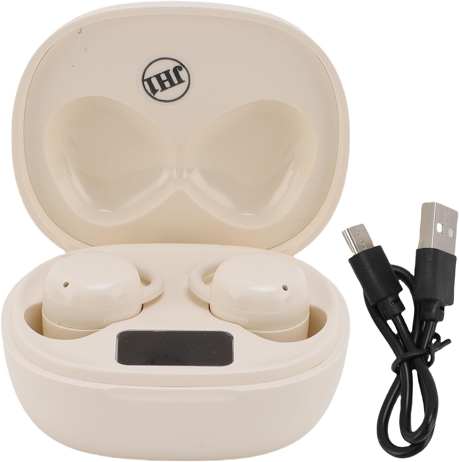 MENDUNER Wireless Earbuds Noise Cancelling, Bluetooth 5.4 Gaming Headphones 25H Playtime, Low Latency Mode, Lightweight Sleeping Earbuds for Running, Sports (Skin Color) - Black image number 5