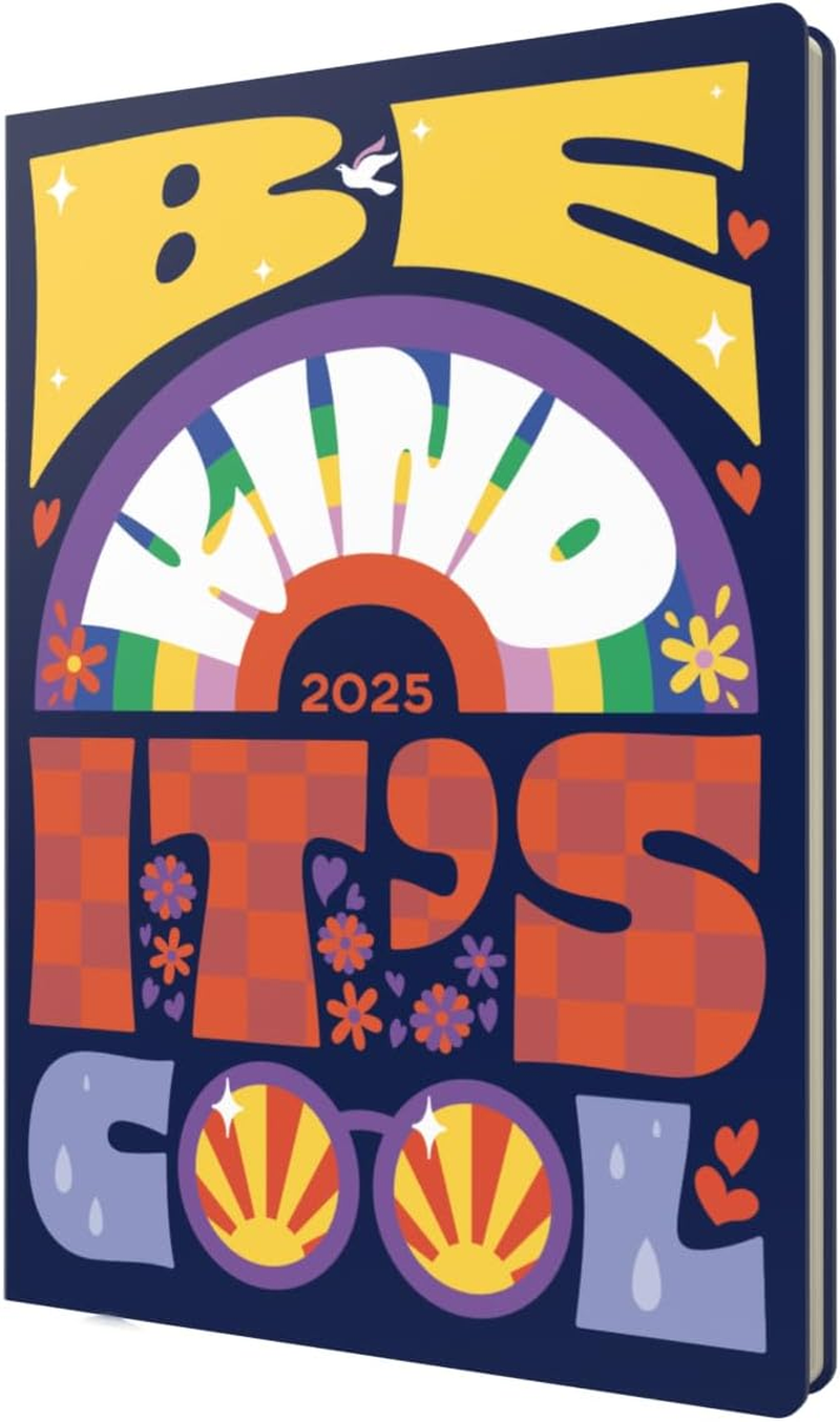 Collins Inspirational Type 2025 Planner - A5 Week to View Diary - Purple - (E-IT153.BF-25) - Stylish Weekly Eco Diary with Recycled Paper