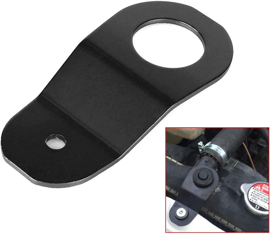 2 Pack Black Aluminum Radiator Stay Mount Bracket with Washer Kit for H-Onda 96-00 Civic EK 94-01 Acura Integra DC 00-09 S2000 AP image number 1