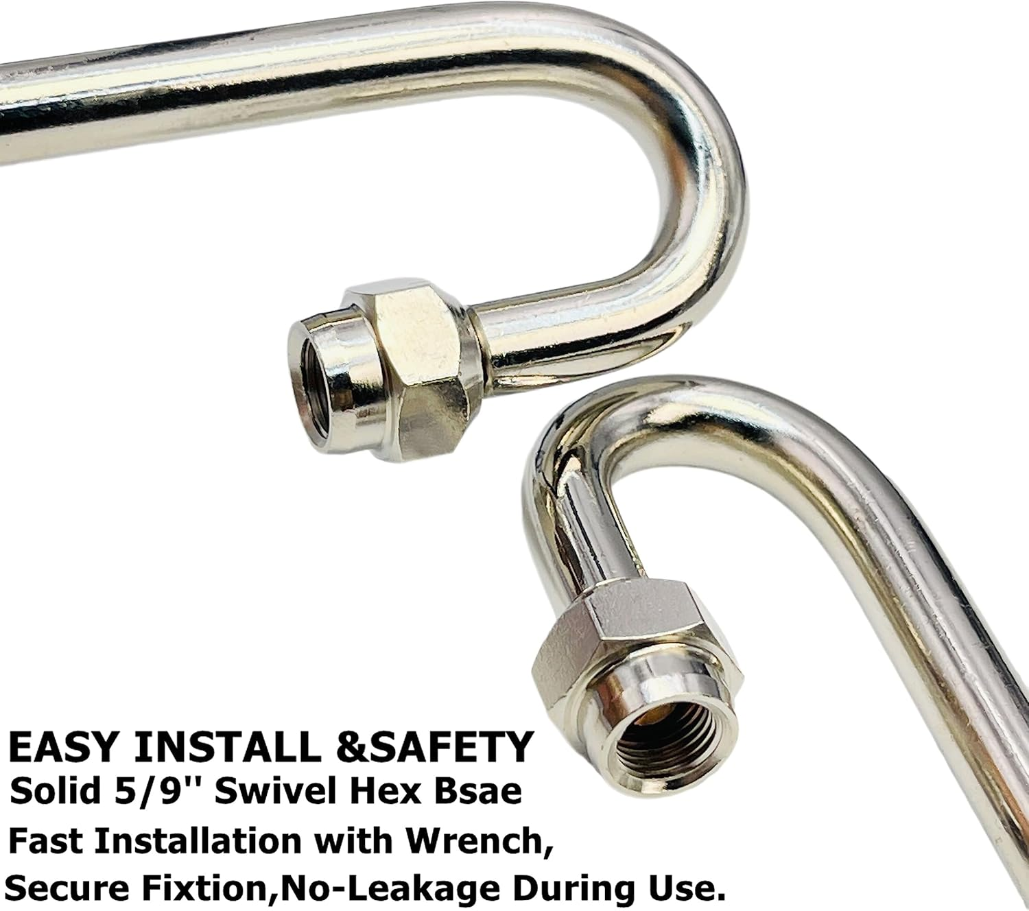 VOTNMIC Dually Valve Stem Extenders,2Pieces 180 Degree Heavey Duty Universal Metal Valve Stem Extensions for for Truck Tires, RV Tires, Motorhome, Coach, Pickup, Motorcycle, Bike, Trailers image number 4