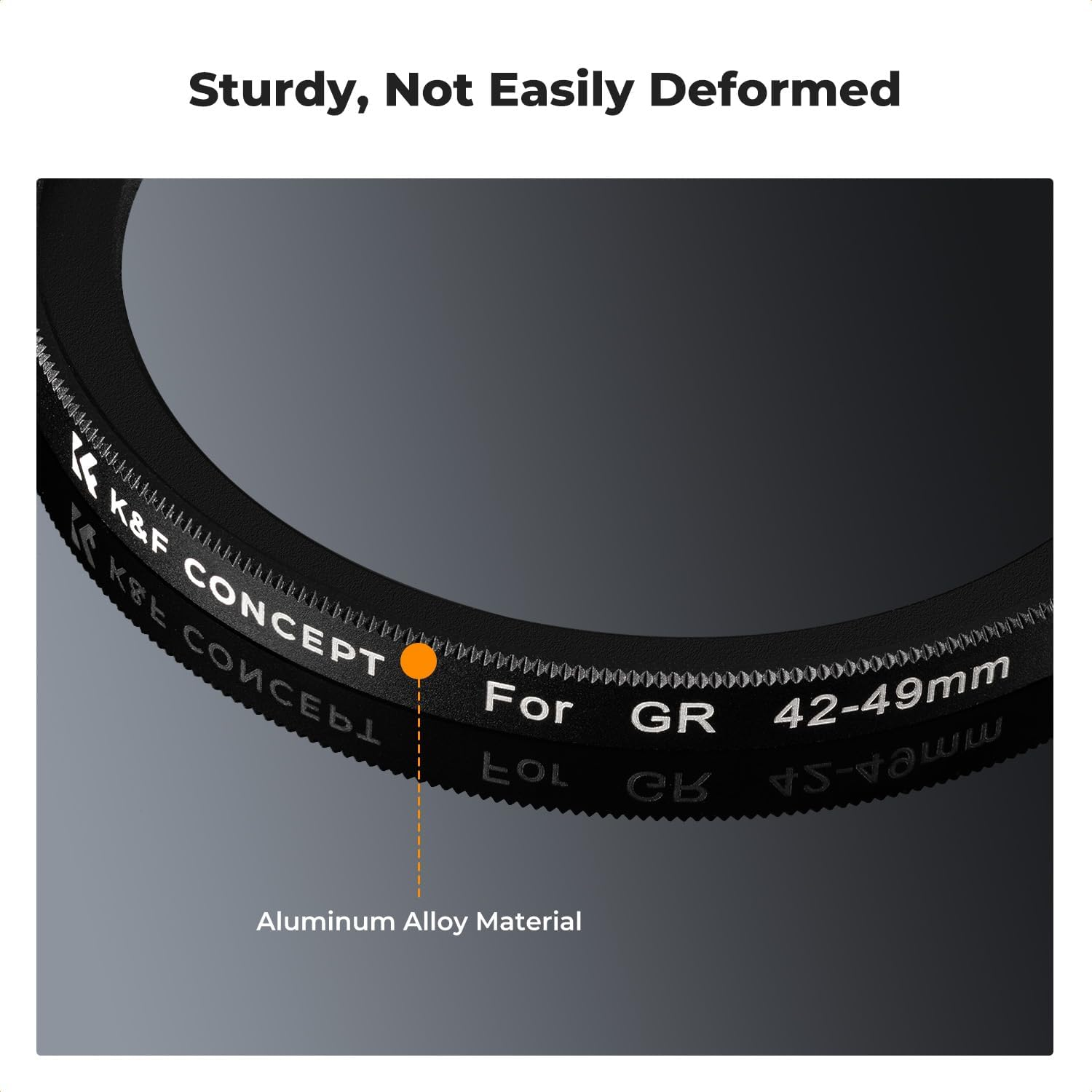 K&F CONCEPT 42-49Mm Filter Adapter Ring for Ricoh GR with 49Mm Lens Cap Aluminum Alloy Threaded Filter Lens Adapter Ring for Ricoh GR Iiix GR Iiix GR2 GR3 GR3X for RX100 image number 5