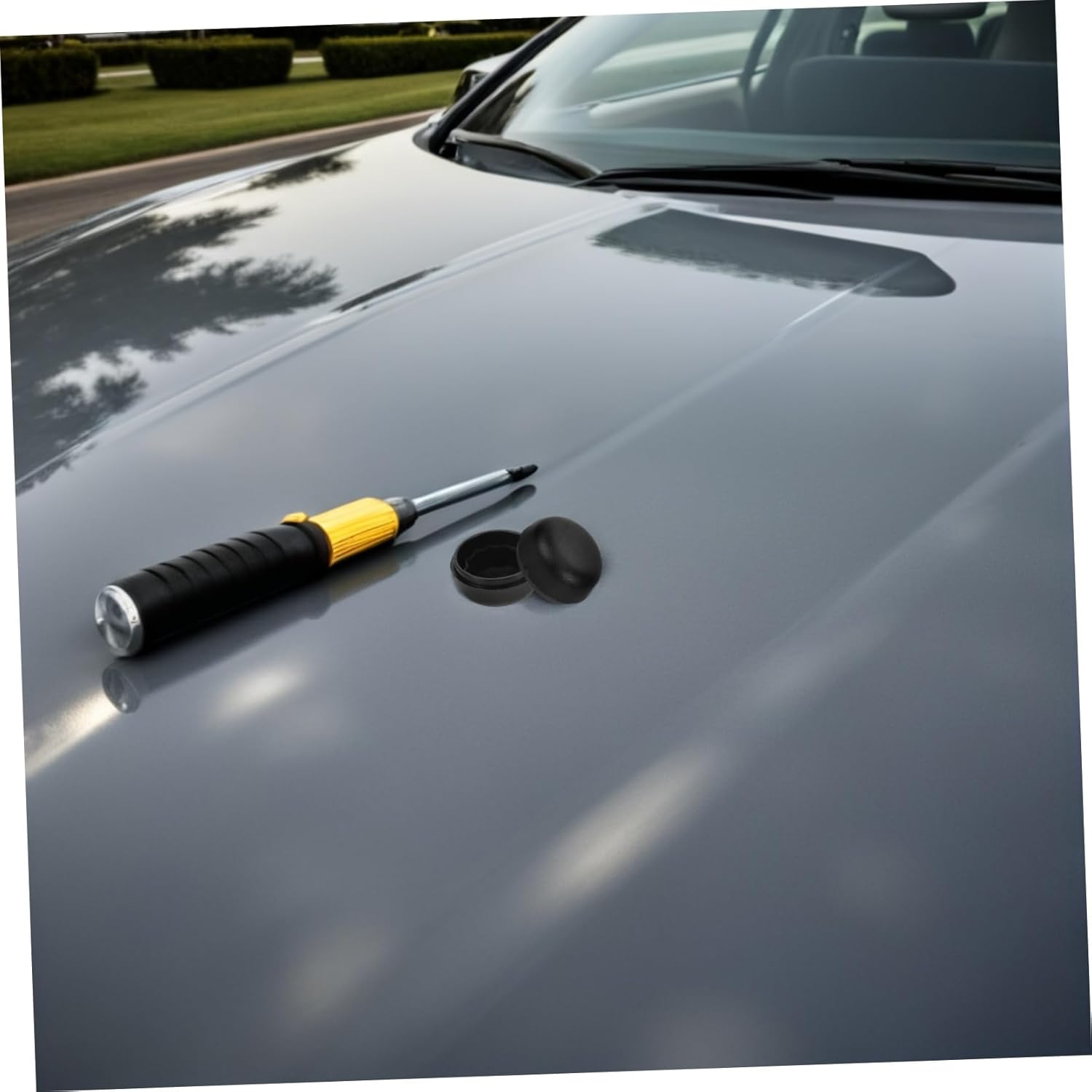 2Pcs Rear Wiper Arm Nut Cover for Model Y UV Resistant Plastic Caps with Noise Reduction Easy Installation Protectors for Car Rear Windshield Wiper System image number 4