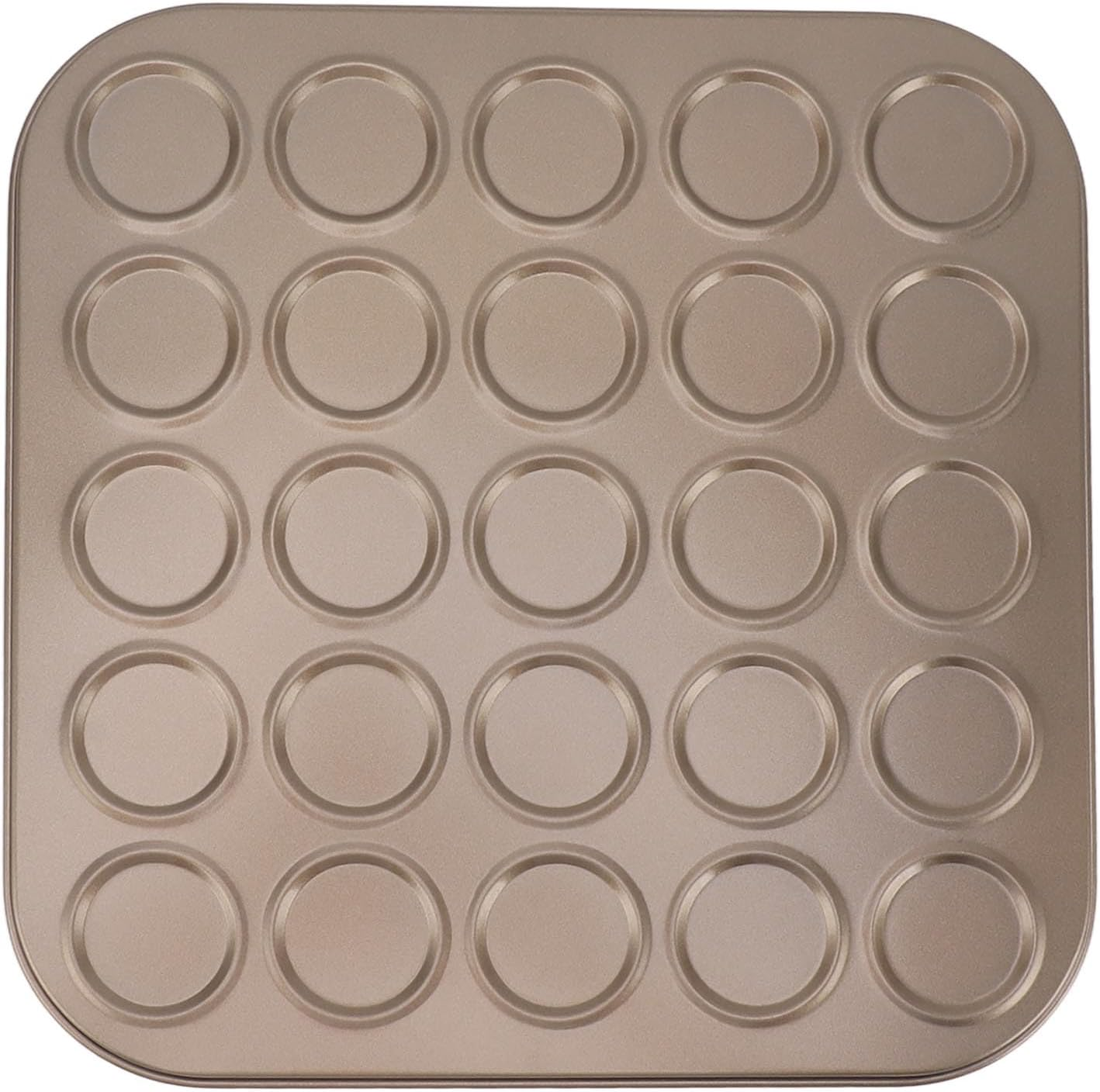 Muffin Top Baking Pan, Carbon Steel Bakeware for Oven Baking Non Stick Coating for Even Heat Distribution Cupcakes Muffins Candies (30 Hole)